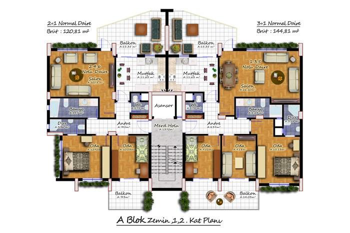Olivium Residence 2 Kat Planları - 2