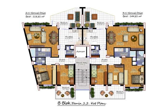 Olivium Residence 2 Kat Planları - 5