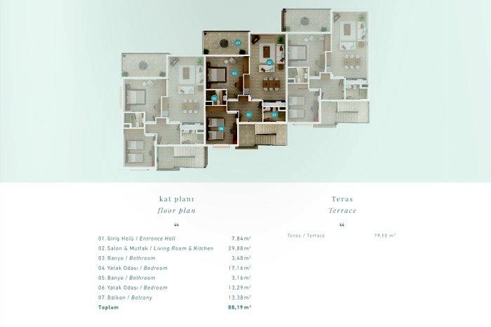 Fabay Adabükü Evleri Kat Planları - 12