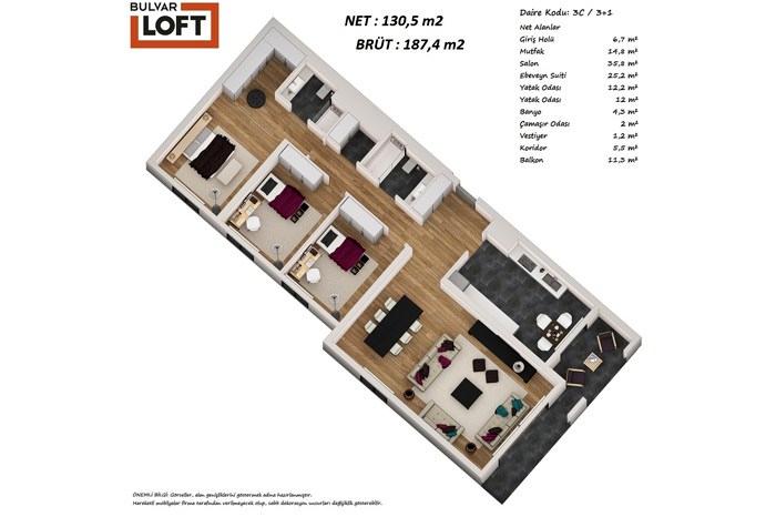 Bulvar Loft Kat Planları - 28
