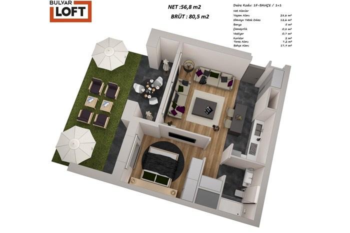 Bulvar Loft Kat Planları - 19
