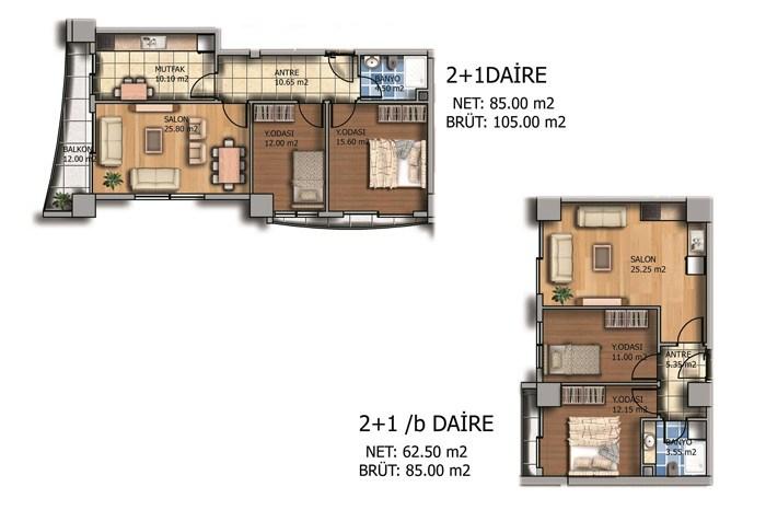 Mert Life Residence Kat Planları - 2