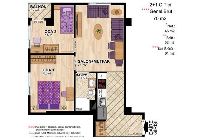 EMS Butik Residence Kat Planları - 5