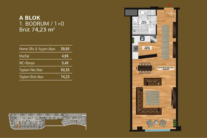 Perola Residence Kat Planları - 35