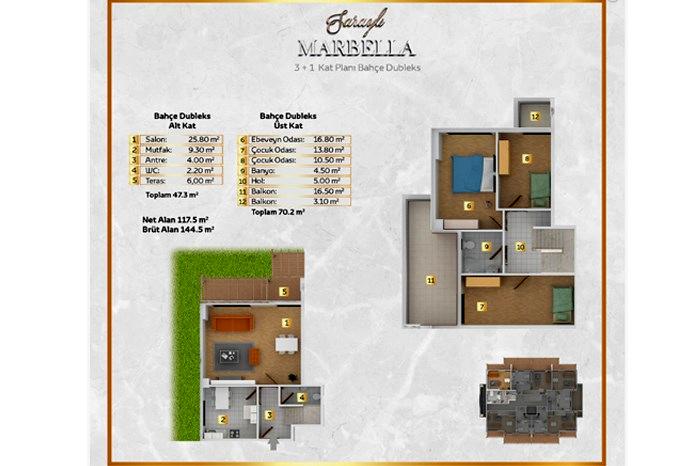 Saraylı Marbella Kat Planları - 2