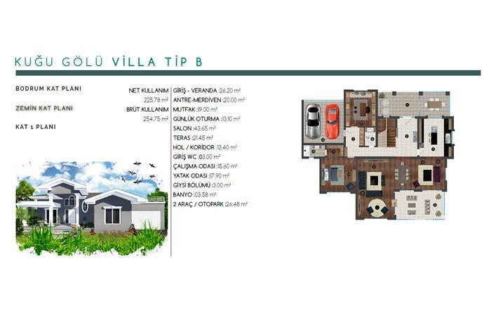 Kuğu Gölü Villaları Kat Planları - 6
