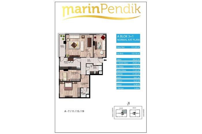 Marin Pendik Kat Planları - 11