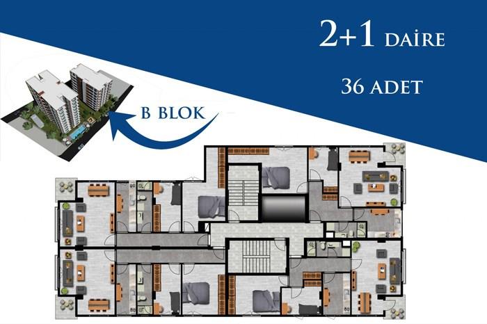 Bazna Residence Kat Planları - 11