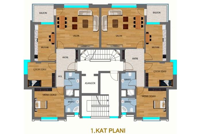 Samut Comfort City Kat Planları - 1