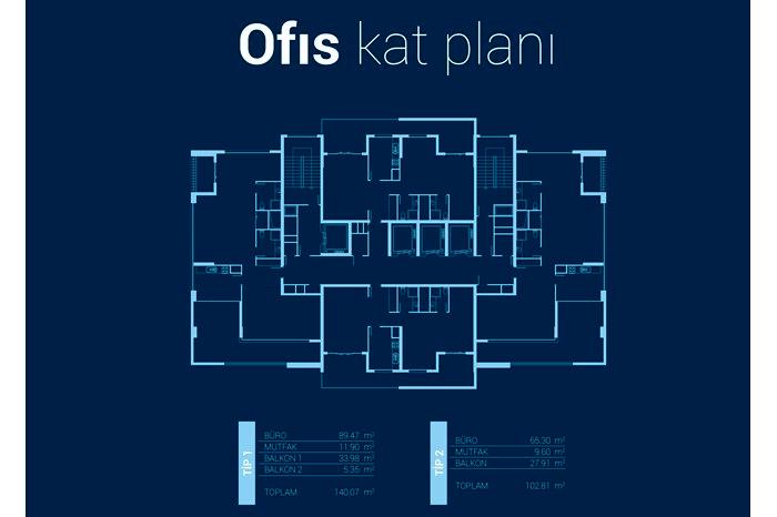 Bellis Ofis Kat Planları - 3