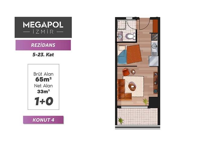 Megapol İzmir Kat Planları - 71