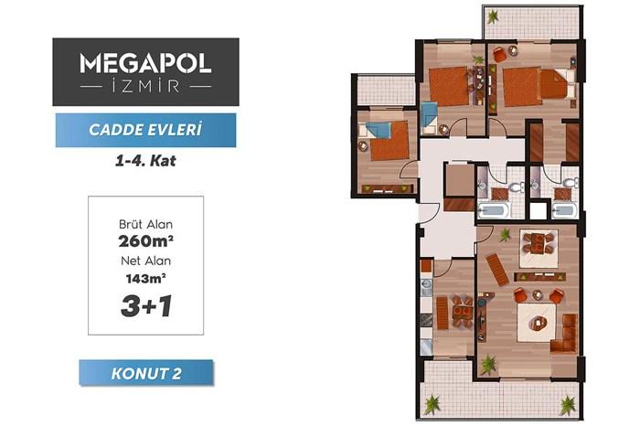 Megapol İzmir Kat Planları - 41