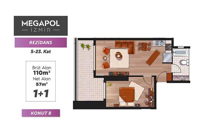 Megapol İzmir Kat Planları - 33