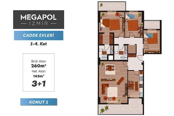 Megapol İzmir Kat Planları - 40