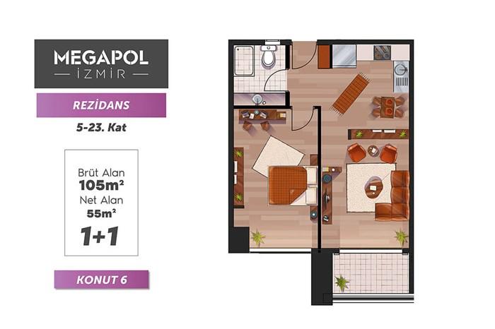 Megapol İzmir Kat Planları - 31