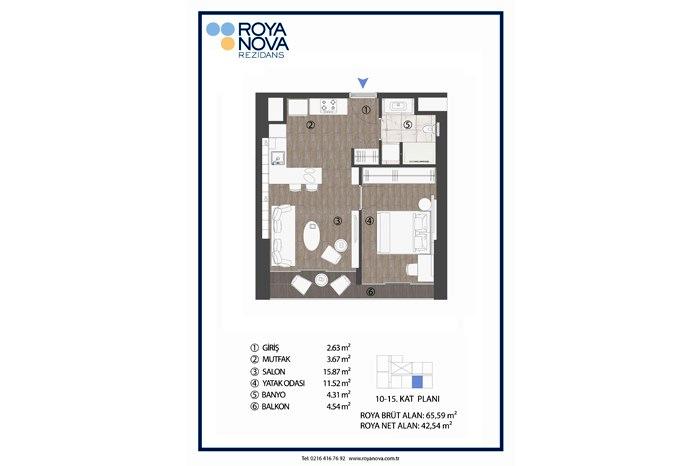 Roya Nova Rezidans Kat Planları - 6