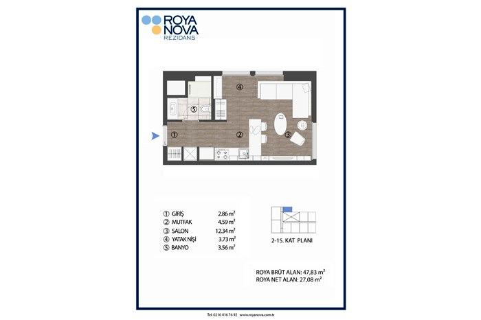 Roya Nova Rezidans Kat Planları - 5