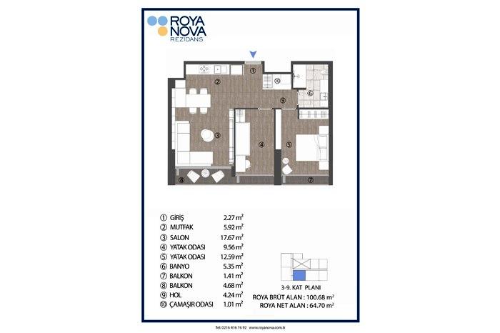 Roya Nova Rezidans Kat Planları - 4