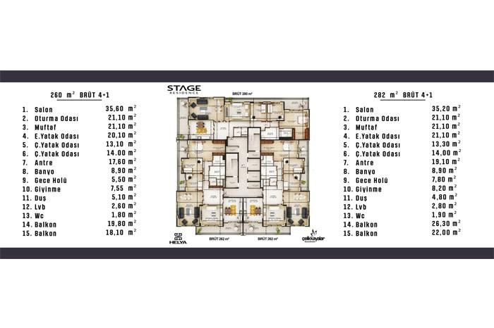 Stage Residence Kat Planları - 2