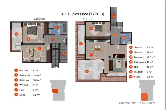 Oxopia Residence Kat Planları - 14
