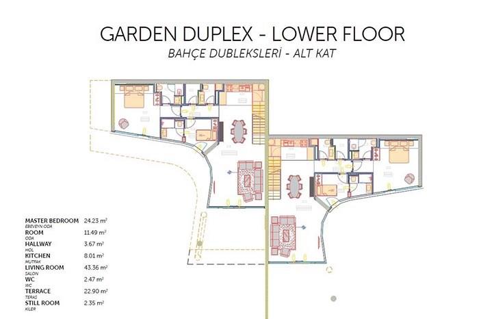 LUX Bodrum Resort&Residences Kat Planları - 1