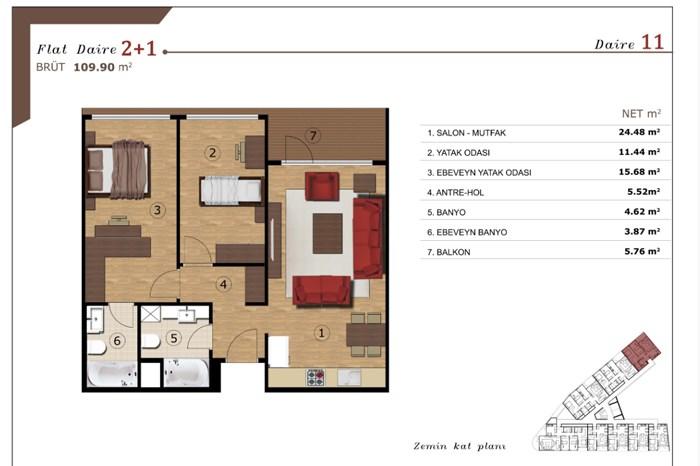 Livera Homes Kemerburgaz Kat Planları - 81