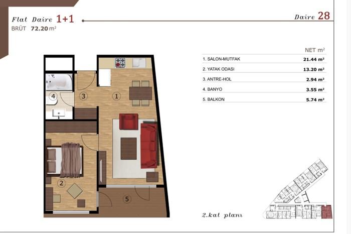 Livera Homes Kemerburgaz Kat Planları - 28