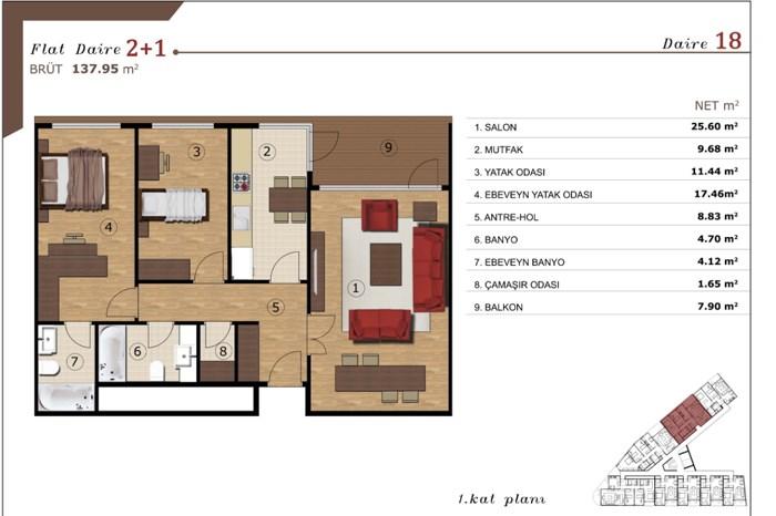 Livera Homes Kemerburgaz Kat Planları - 18