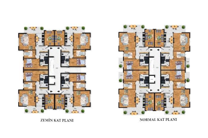 Lüleburgaz Şelale Evleri Kat Planları - 1