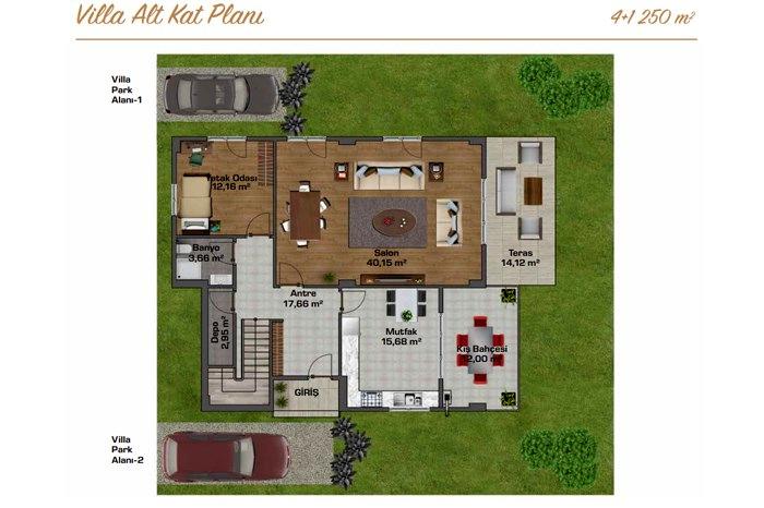 Villa Liva Bahçecik Kat Planları - 6
