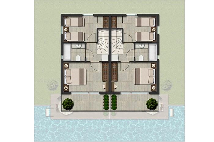 Venezia Bodrum Villaları Kat Planları - 2